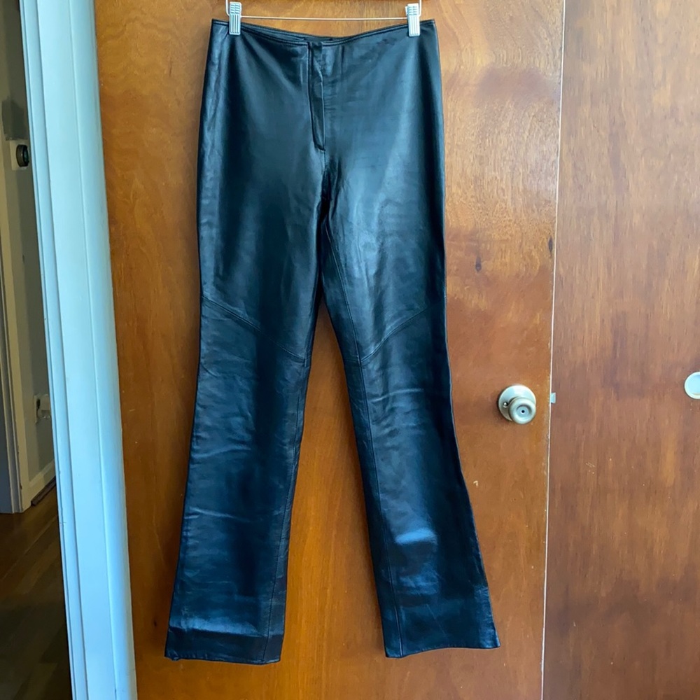 Y2K Finity Studio Black Leather Pants